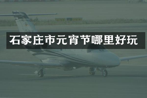 石家庄市元宵节哪里好玩