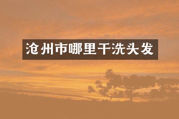 沧州市哪里干洗头发