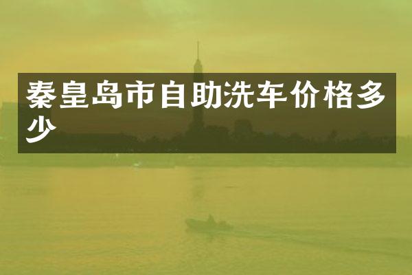 秦皇岛市自助洗车价格多少