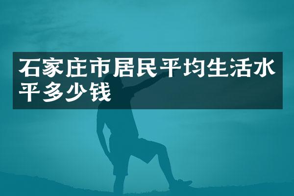 石家庄市居民平均生活水平多少钱