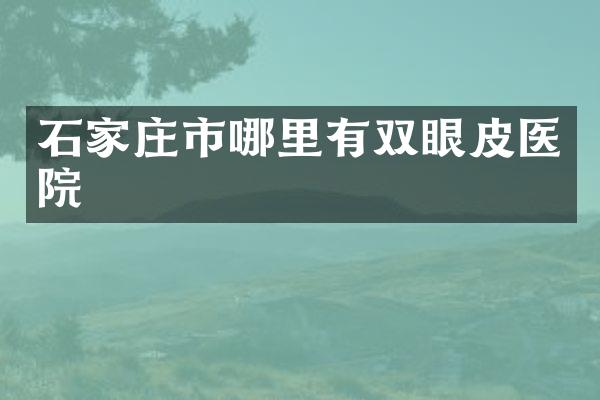 石家庄市哪里有双眼皮医院