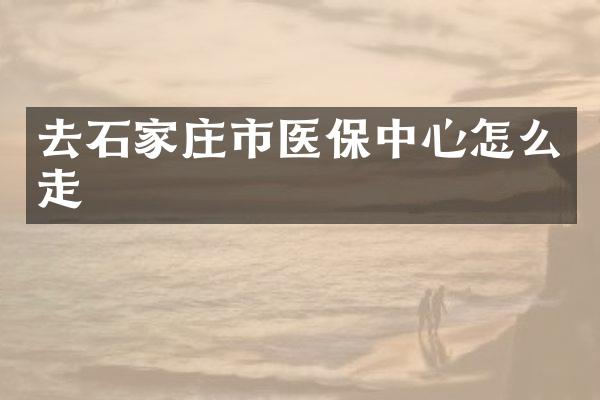 去石家庄市医保中心怎么走
