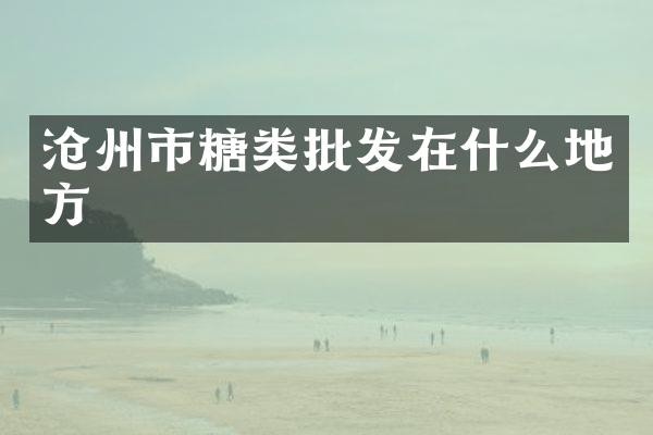 沧州市糖类批发在什么地方