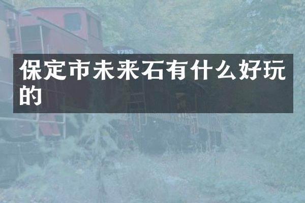 保定市未来石有什么好玩的