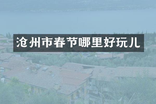 沧州市春节哪里好玩儿