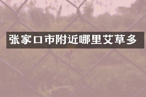 张家口市附近哪里艾草多