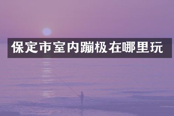 保定市室内蹦极在哪里玩