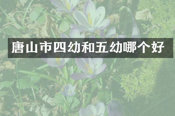 唐山市四幼和五幼哪个好