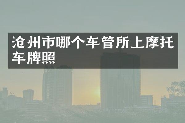 沧州市哪个车管所上摩托车牌照