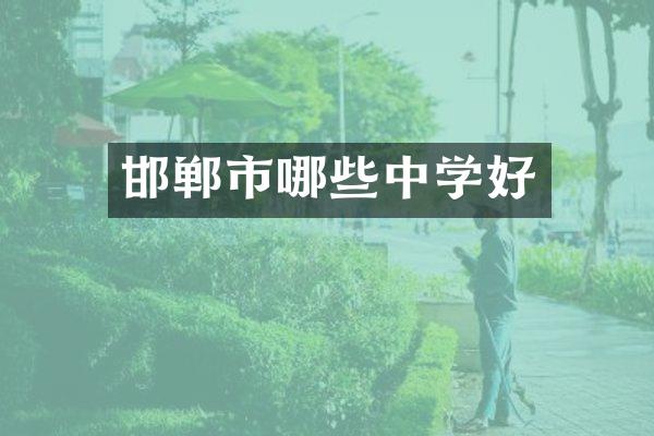 邯郸市哪些中学好