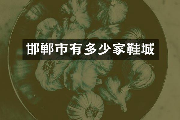 邯郸市有多少家鞋城