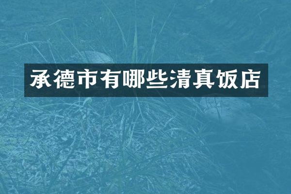 承德市有哪些清真饭店