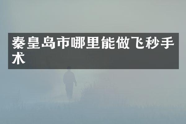 秦皇岛市哪里能做飞秒手术