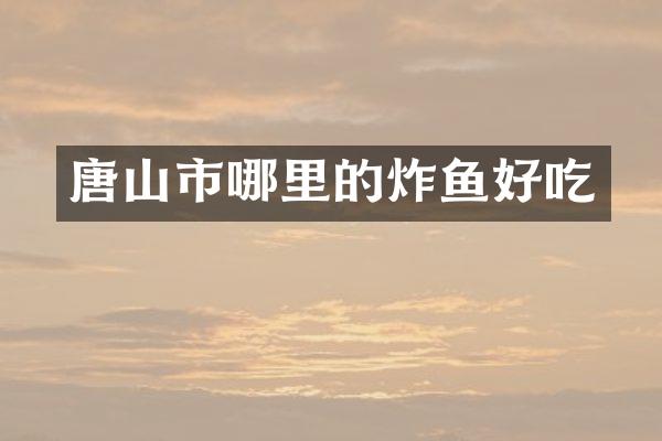 唐山市哪里的炸鱼好吃