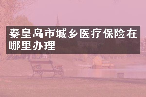 秦皇岛市城乡医疗保险在哪里办理